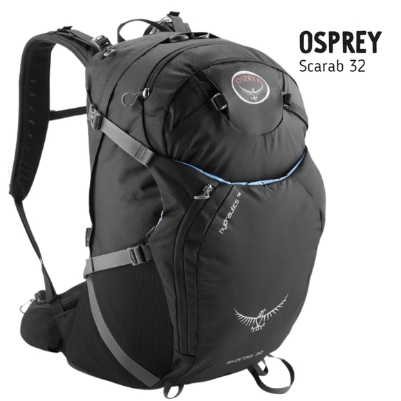 OSPREY Handbags - Osprey 32L Backpack Hydration Setup Unisex Hiking Bag Black